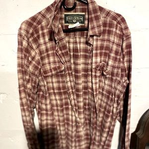 Field and stream large plaid button up
